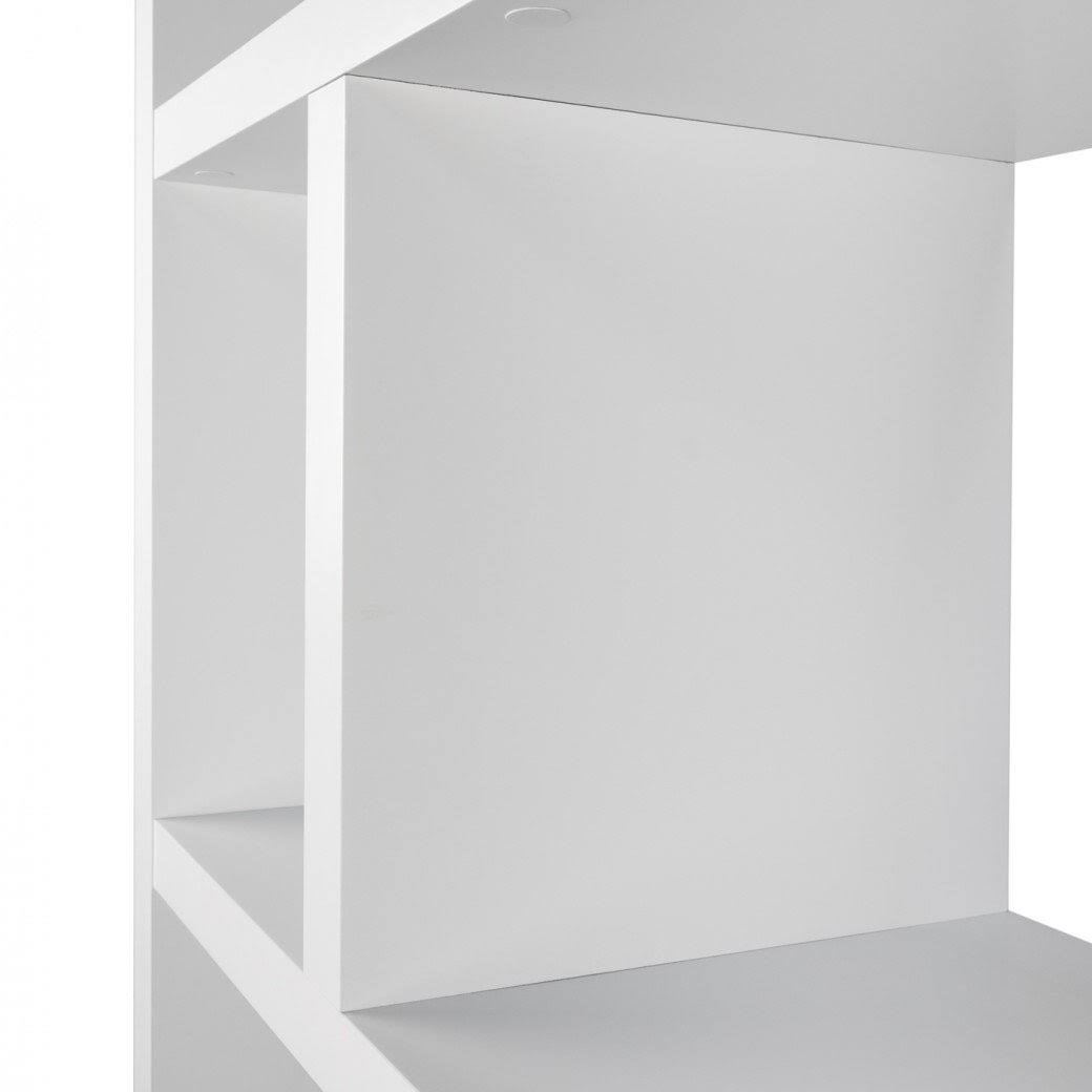 Pure White 5 Level Bookcase V7611
