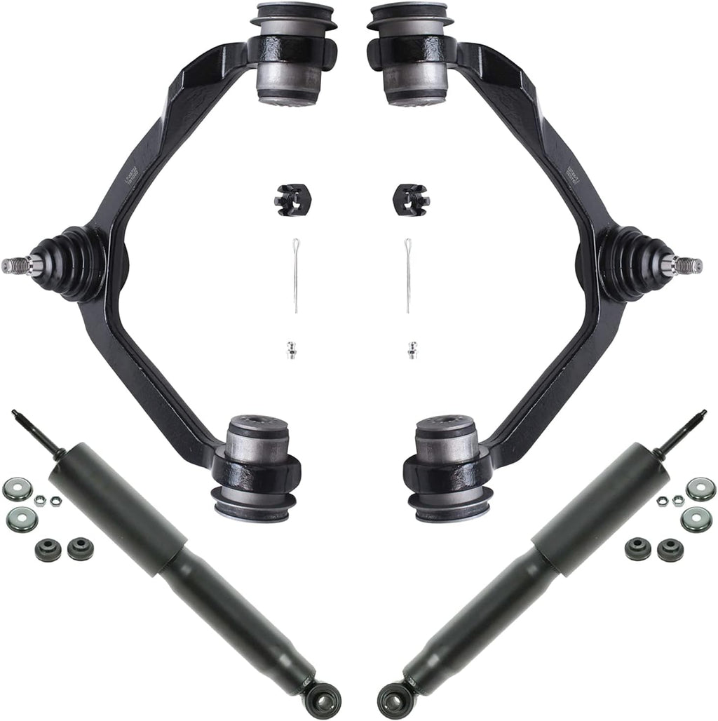 Front Shocks Absorber Assembly with Upper Control Arm with Ball Joint Suspension Kit 4pc Set I772978