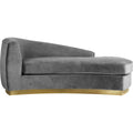 Grey Velvet Chaise O651