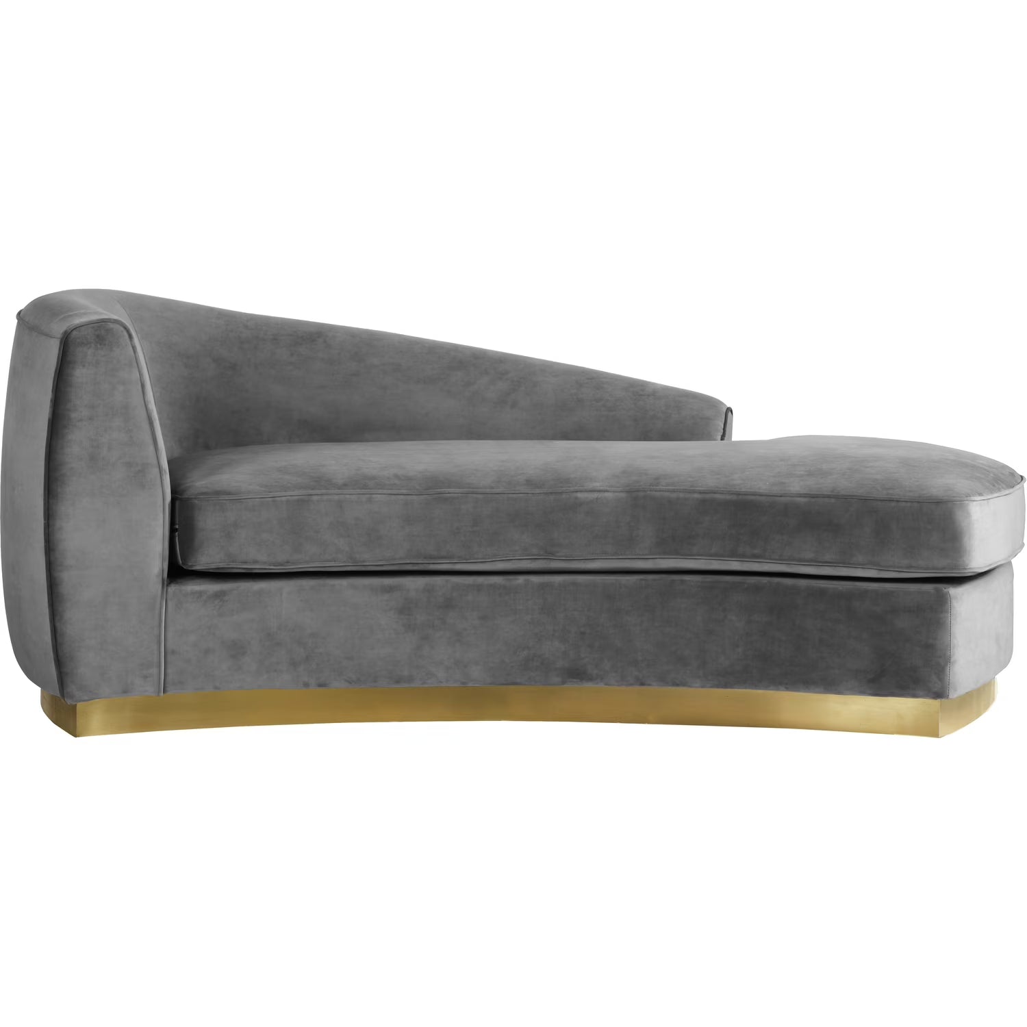 Grey Velvet Chaise O651