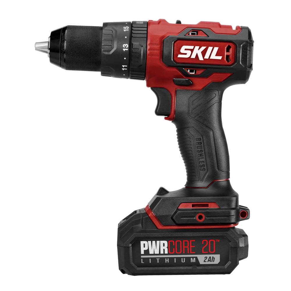 20V Brushless 1/2 inch Hammer Drill Kit Y596