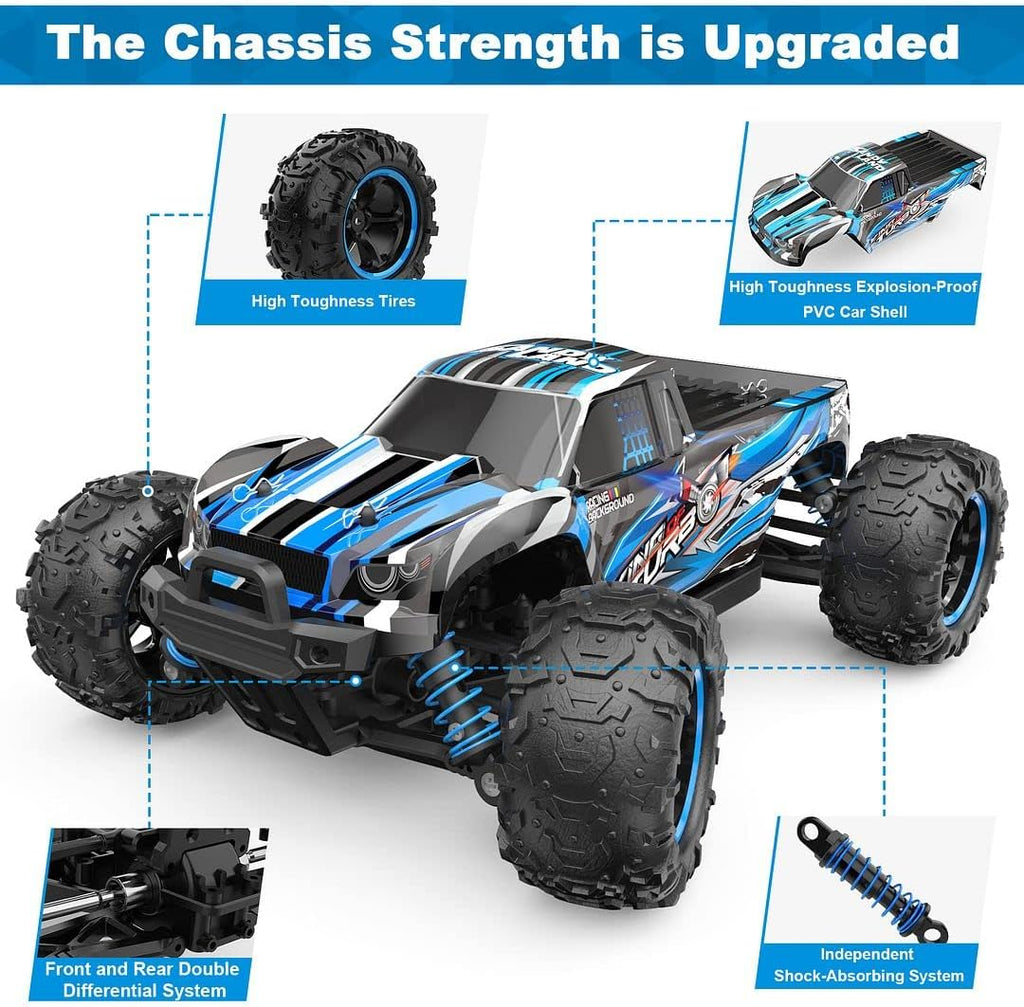 1:18 Scale 4WD RC Monster Truck with Two Rechargeable Batteries F398