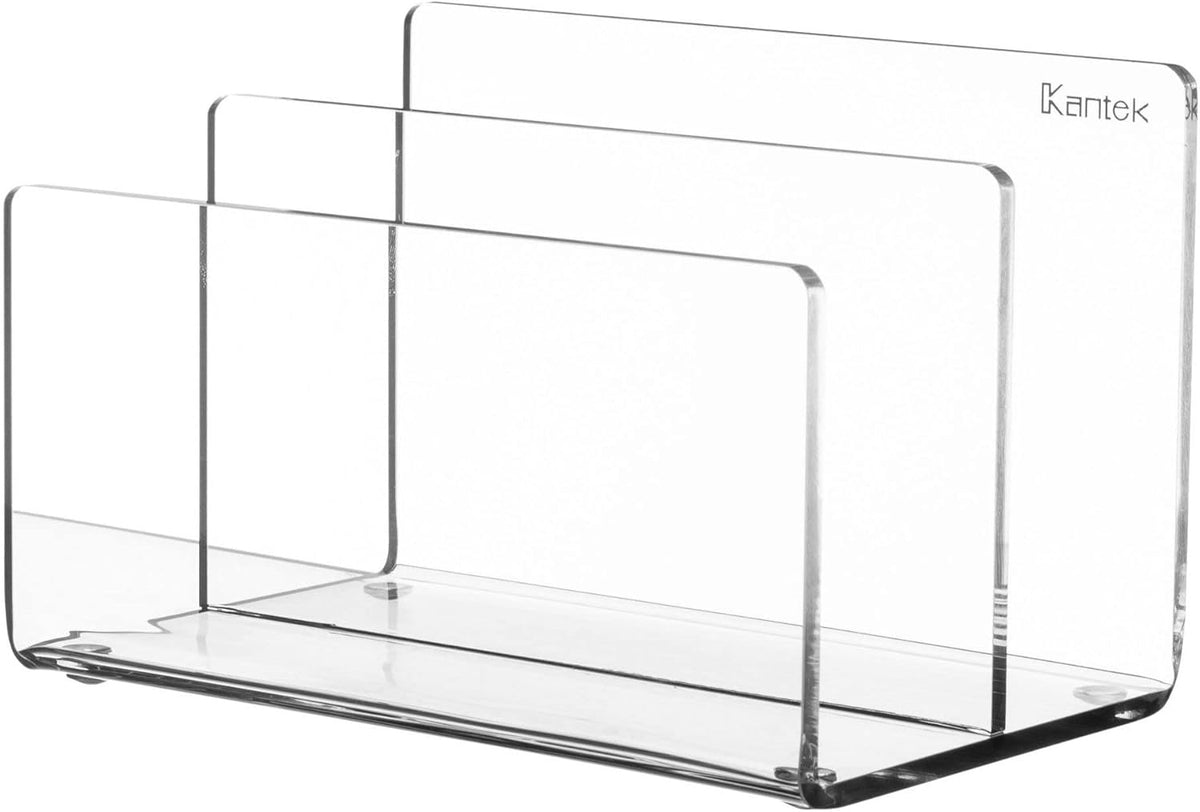 Acrylic Monitor Stand with Keyboard Storage, Clear, Pack of 2 L980