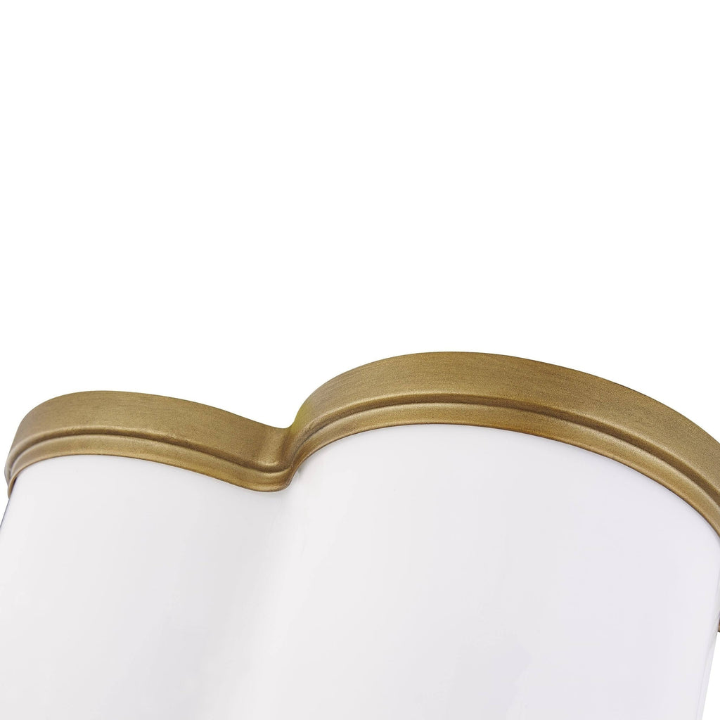 Aged Brass 2 Light Flush Mount Y712