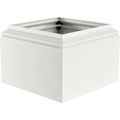9 in. Aluminum Natchez Capital and Base with Feature for Endura-Aluminum Natchez Style Columns, Wicker Finish N611