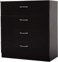 Black 4 Drawer Chest Dresser Z553456