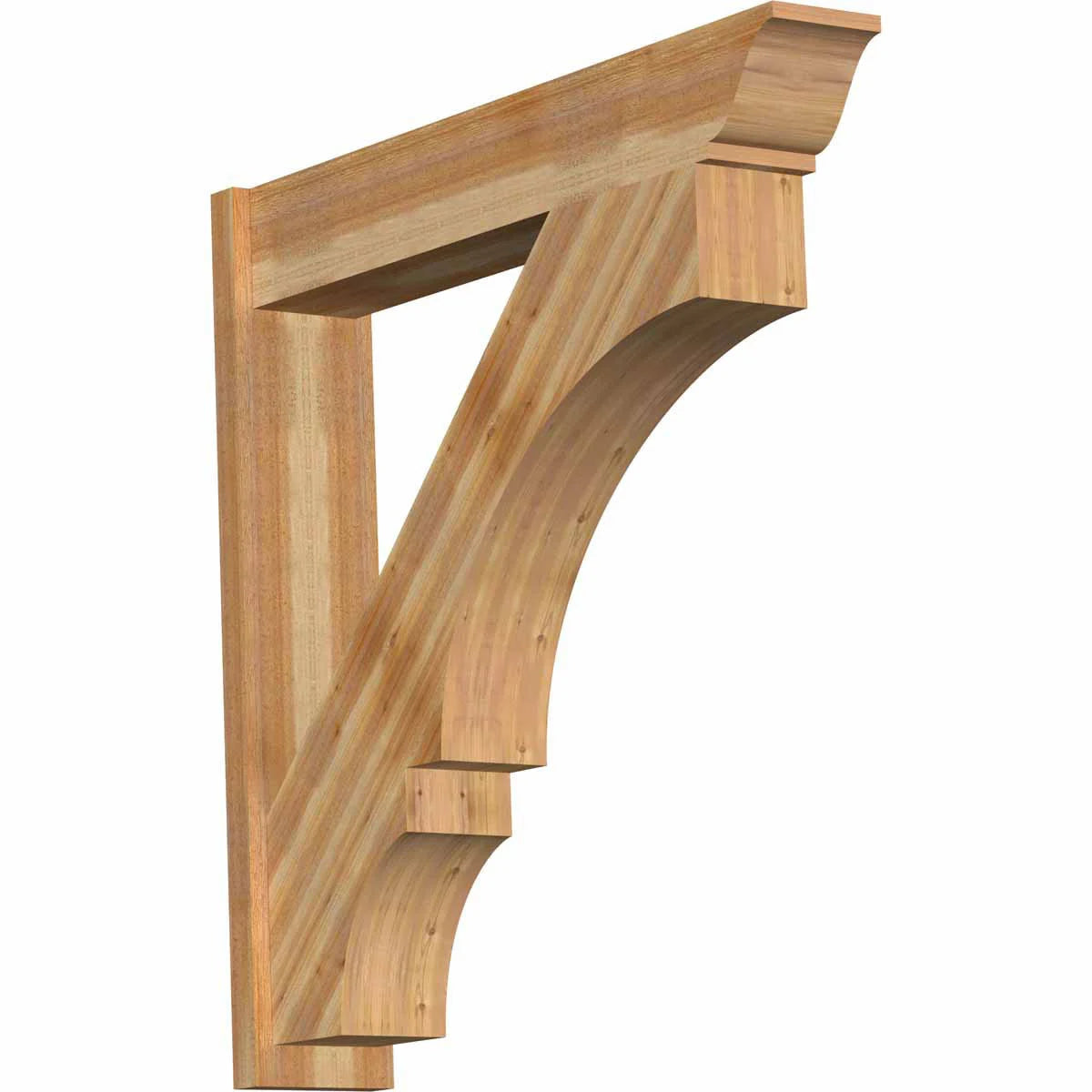 8x22W x 44x22D x 44x22H Balboa Rough Sawn Traditional Outlooker, Western Red Cedar N43453