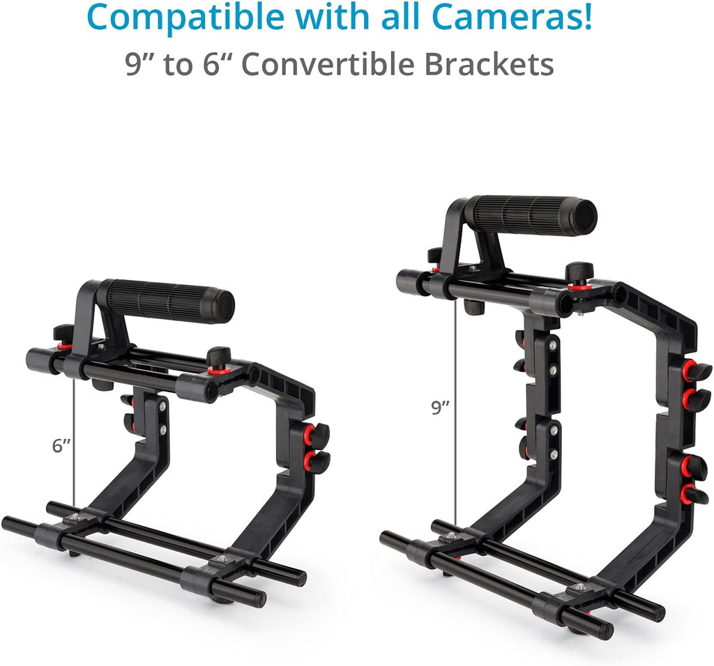 DSLR Camera Cage Shoulder Mount Rig Kit with Follow Focus & Matte Box L174