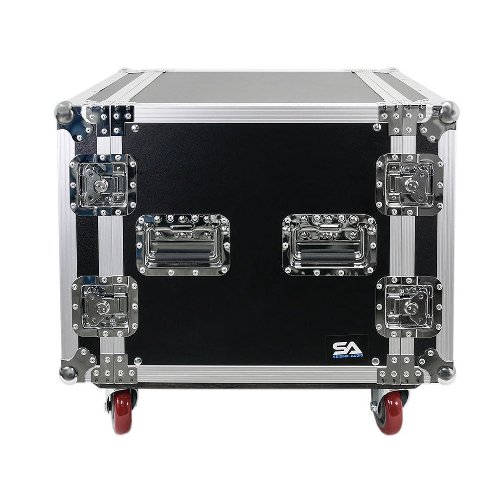 10U Pro Audio DJ Road Rack Case with Casters S88150