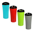 Plastic Travel Mugs with Flip Top Lids, Set of 4 O308