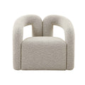 Grey Boucle Accent Chair E499
