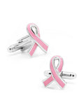 Pink Ribbon Breast Cancer Awareness Cufflinks Y11649