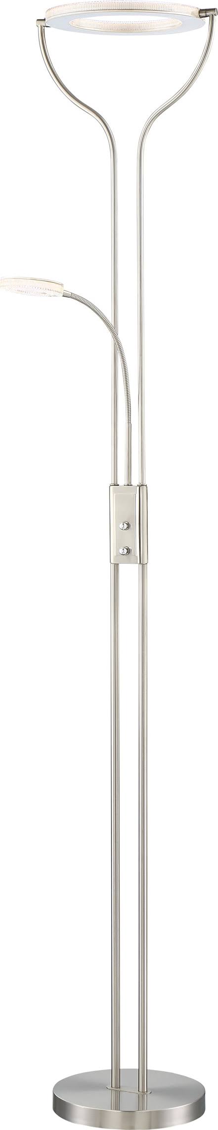 Brushed Nickel LED Torchiere Lamp A4924