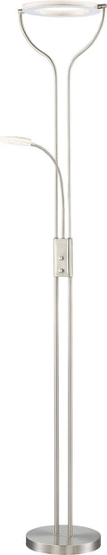 Brushed Nickel LED Torchiere Lamp A4924