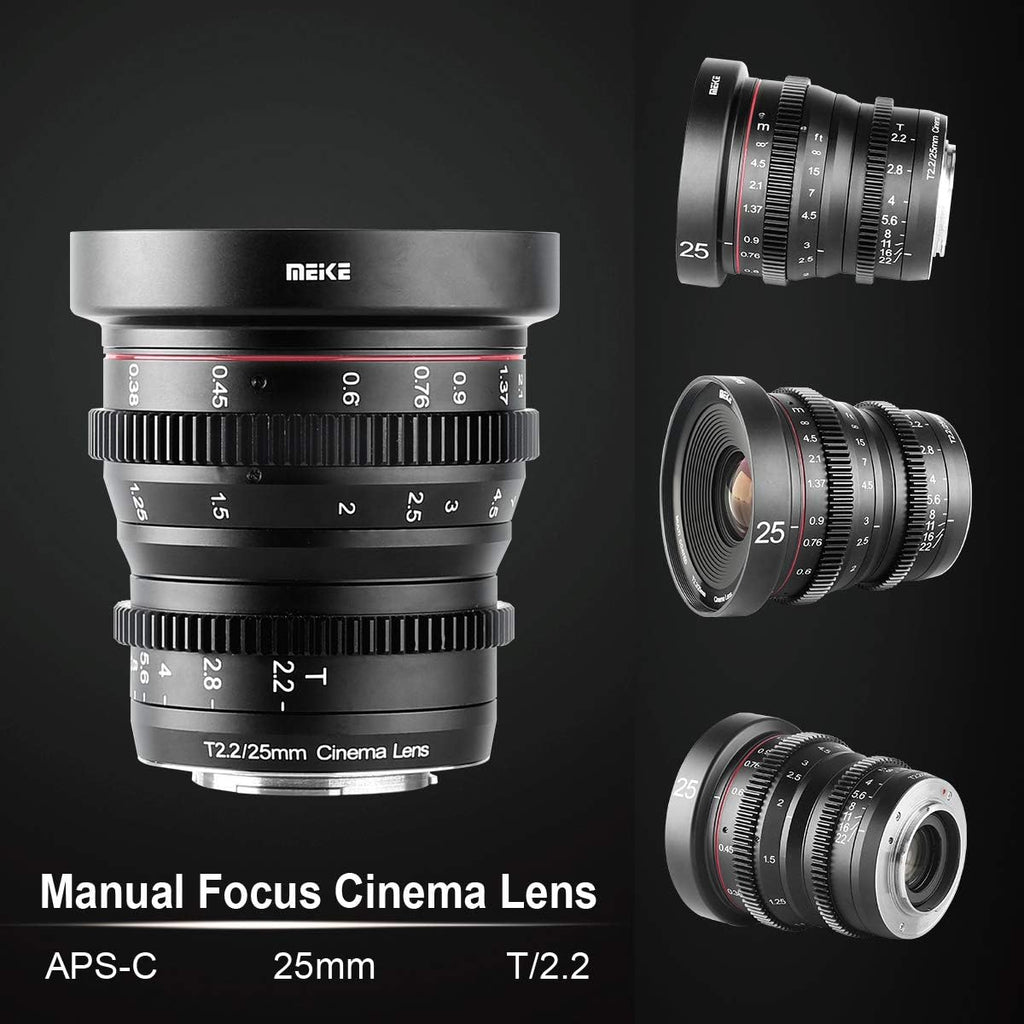 25mm T2.2 Manual Focus 4K Mini Cine Lens for Micro Four Thirds Mount Z4279