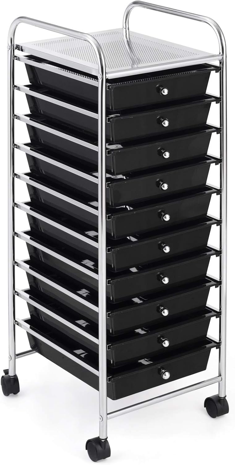 10-Drawer Rolling Storage Cart P621