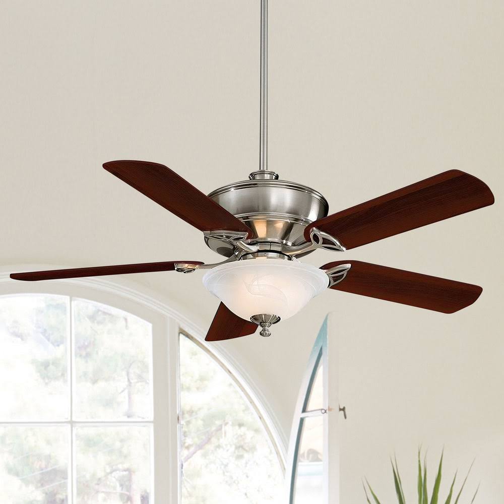 52x22 Brushed Nickel Ceiling Fan with Light O69296